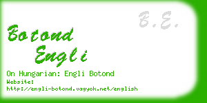 botond engli business card